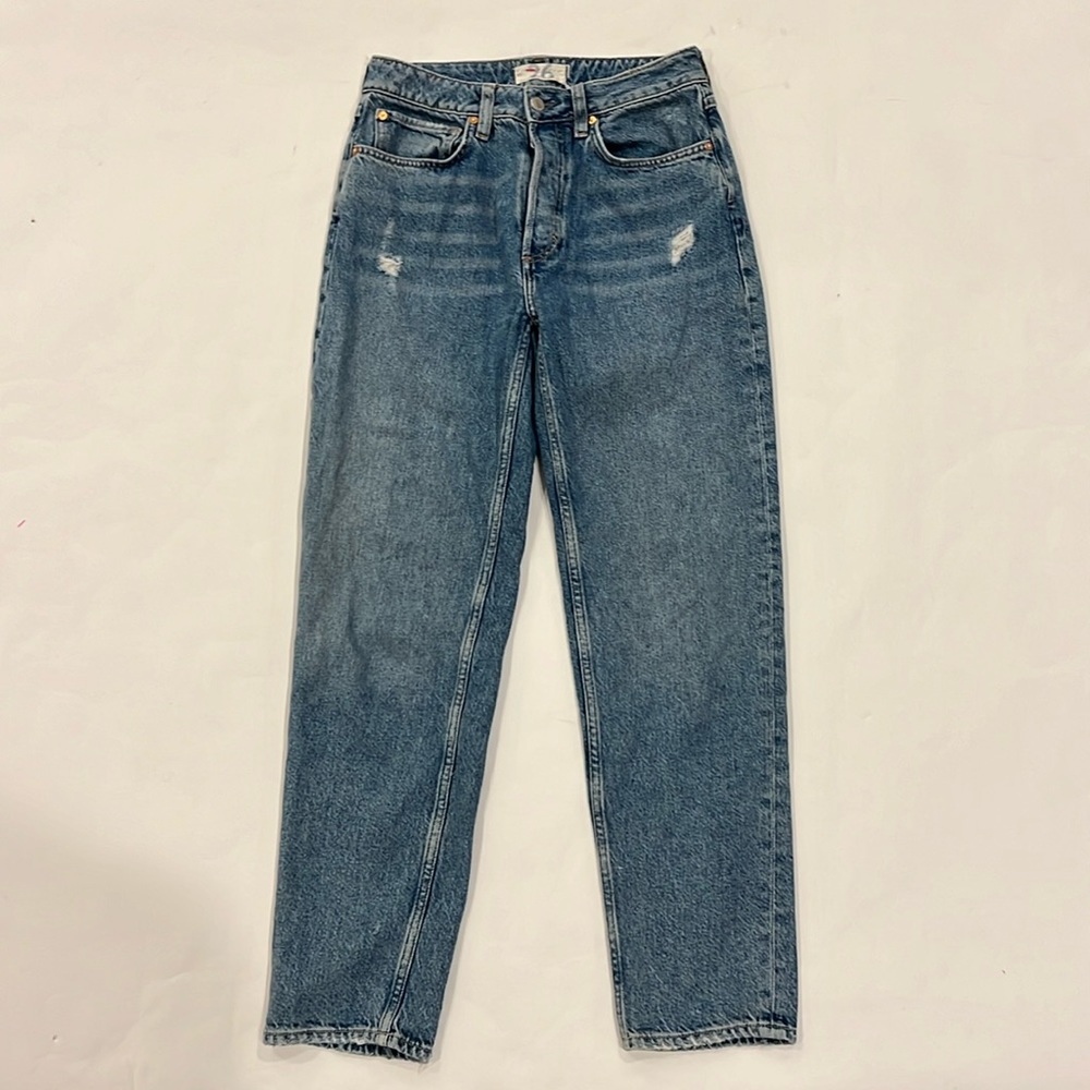 Free people high- waisted mom jeans size 26